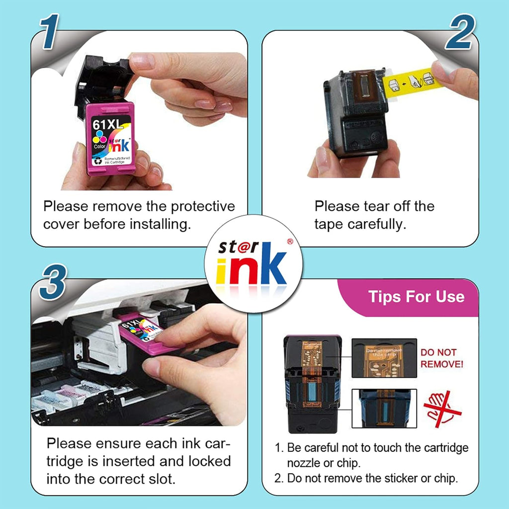 Remanufactured Ink Cartridge 3 Packs (2 Black, 1 Color) Y323