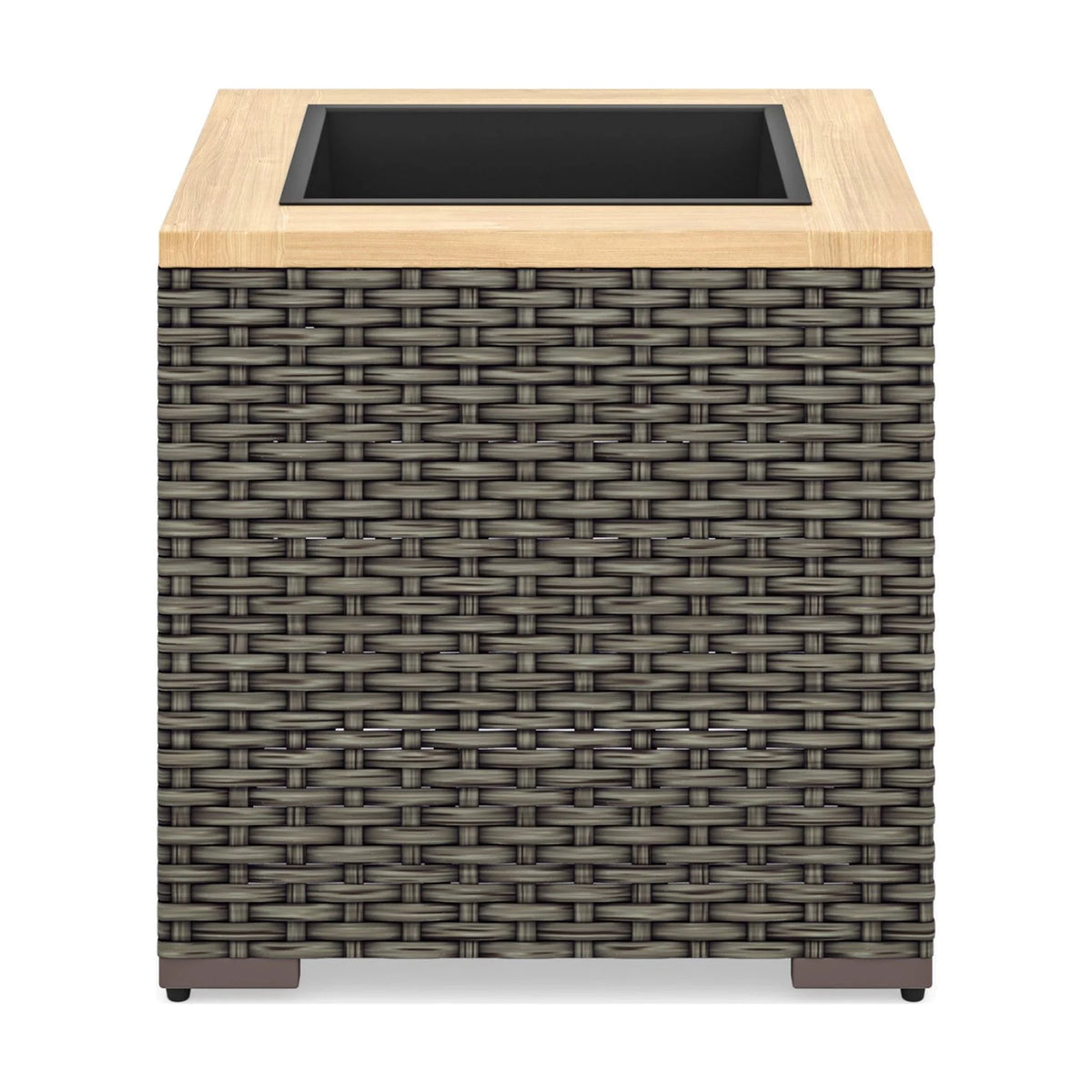 Rattan Outdoor Planter in Brown M1616