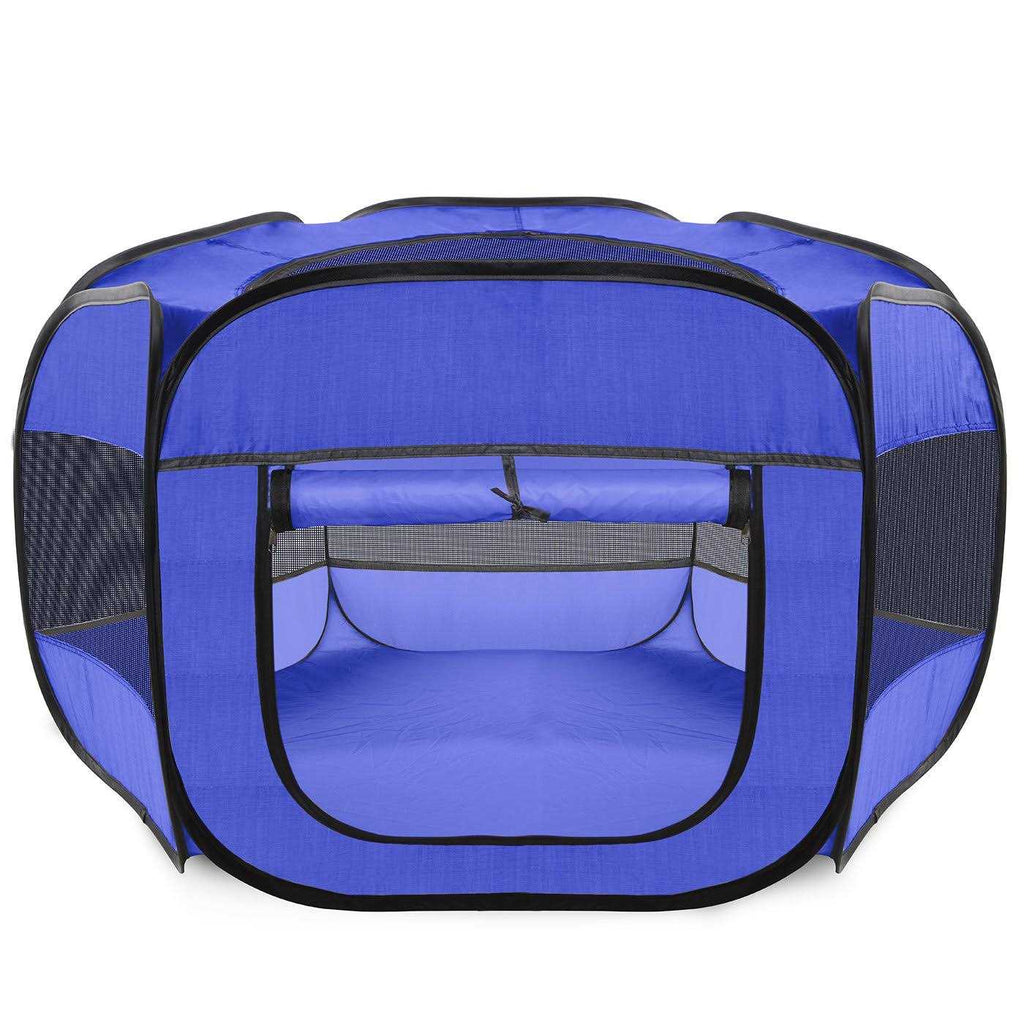 Portable Pet Playpen Dark Blue T614801