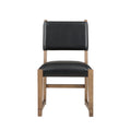 Dark Driftwood Wood Side Chair Set of 2 Y729214