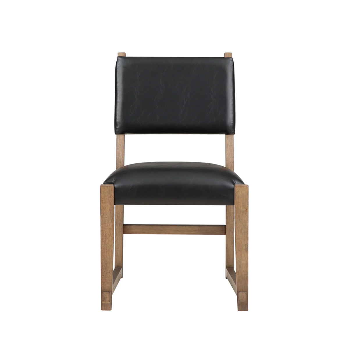 Dark Driftwood Wood Side Chair Set of 2 Y729214