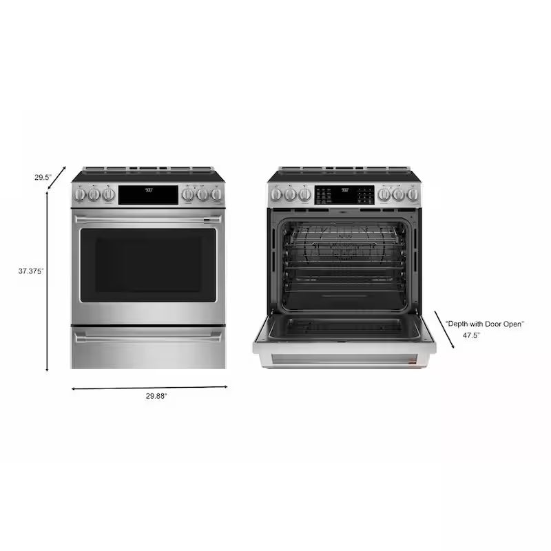 30 in. 5.7 cu. ft. Slide-In Induction Range with Convection H326