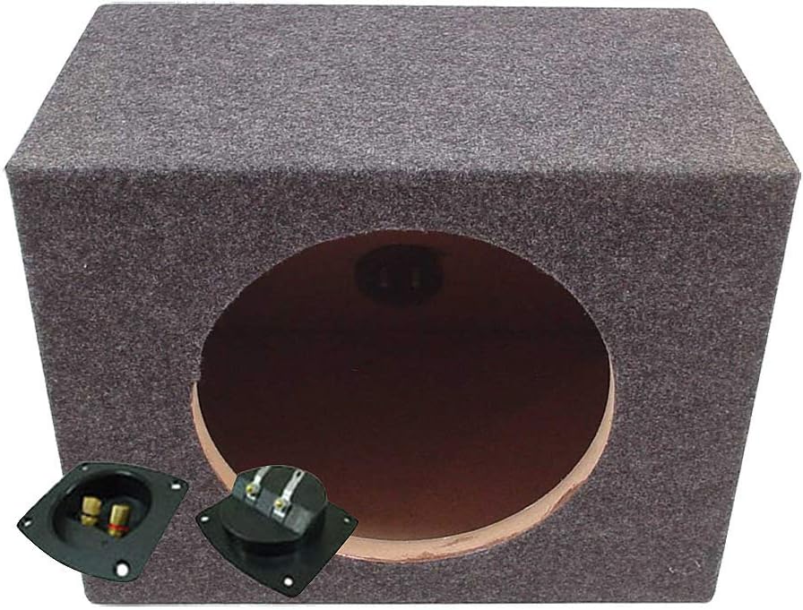 Single 12" Sealed Subwoofer Box Enclosure 3/4" MDF Wood Pack of 2 R804394