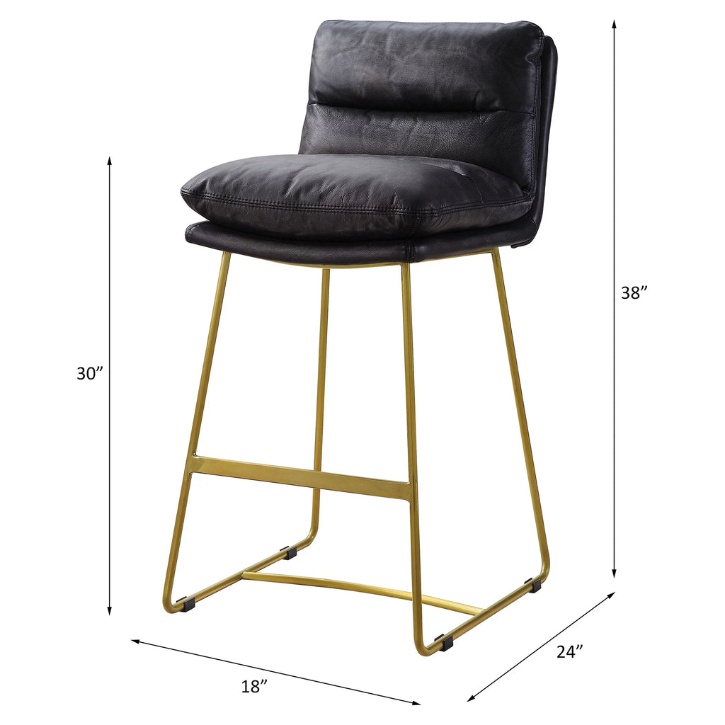 Vintage Black Counter Height Chair D716075