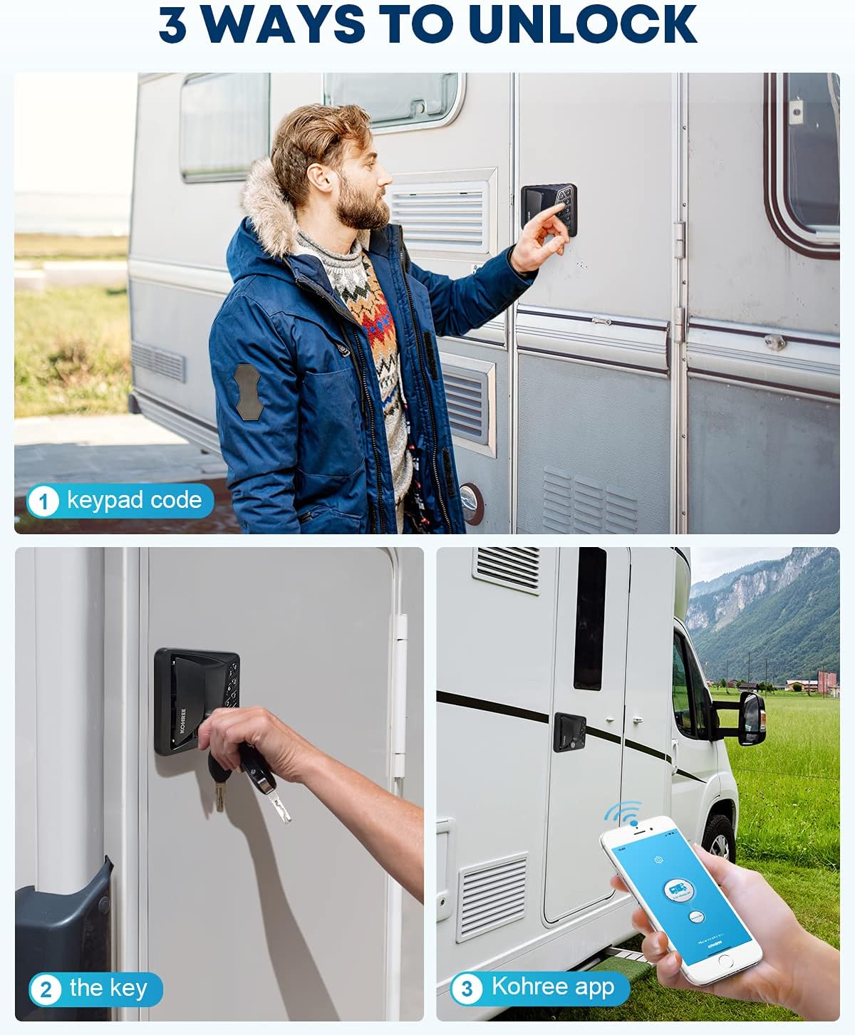 Keyless Entry RV Door Lock with Keypad Deadbolt K101