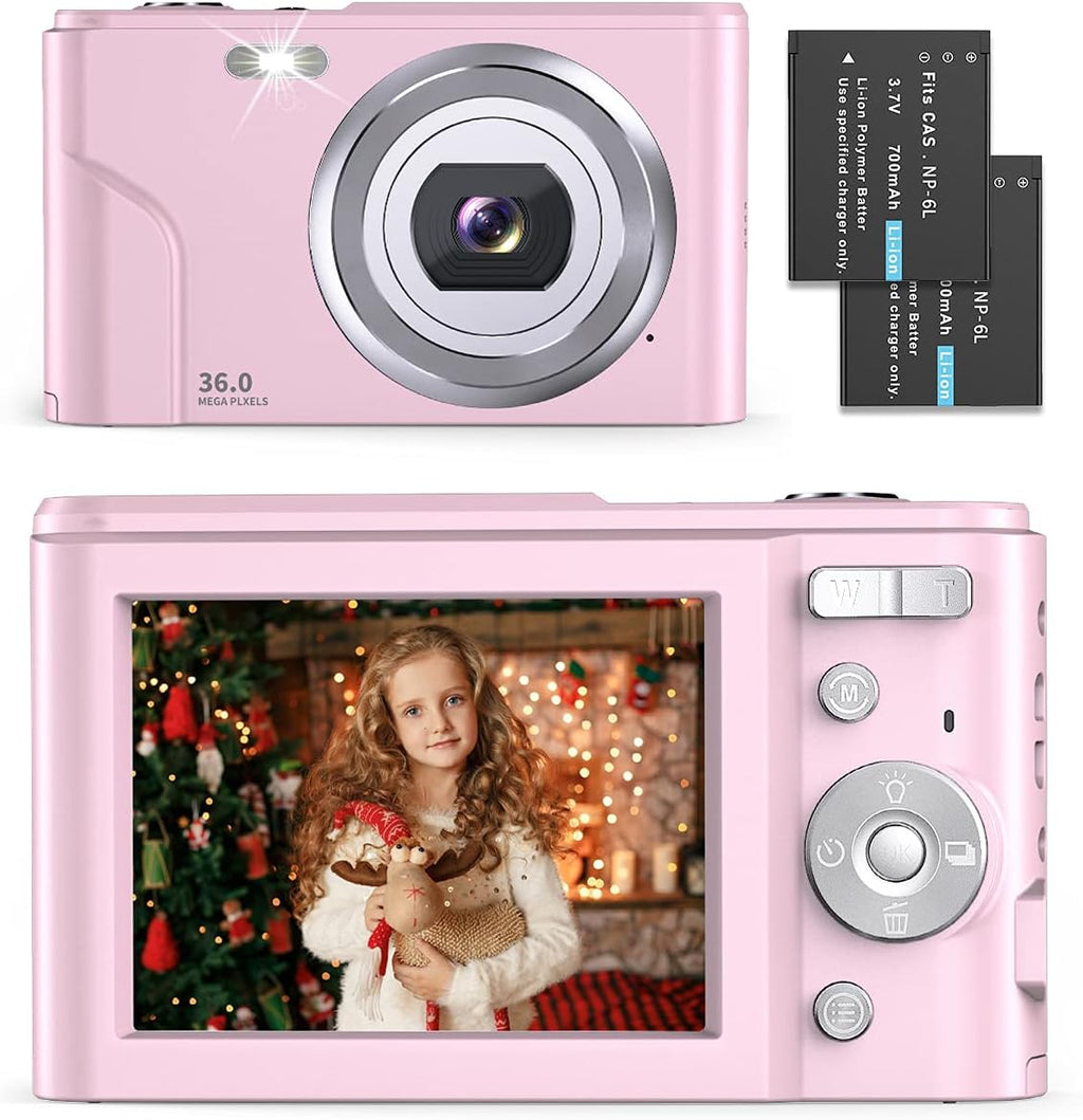 Black 36.0 Mega Pixels 16X Digital Zoom Compact Camera, Pack of 2 V1964