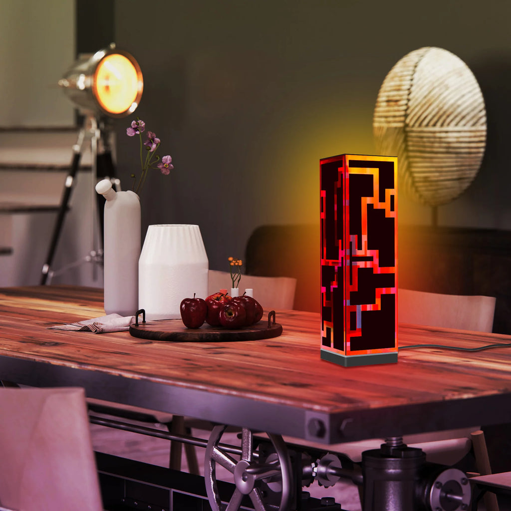 RGB Cube Standing Desk Lamp LED D141605