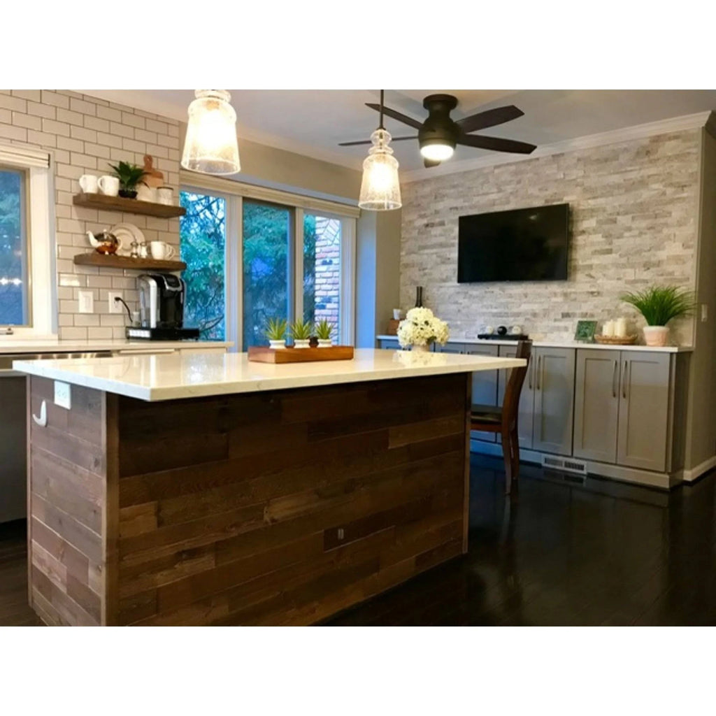 Reclaimed Wooden Wall Planks Peel and Stick 10 Sq. ft R191307