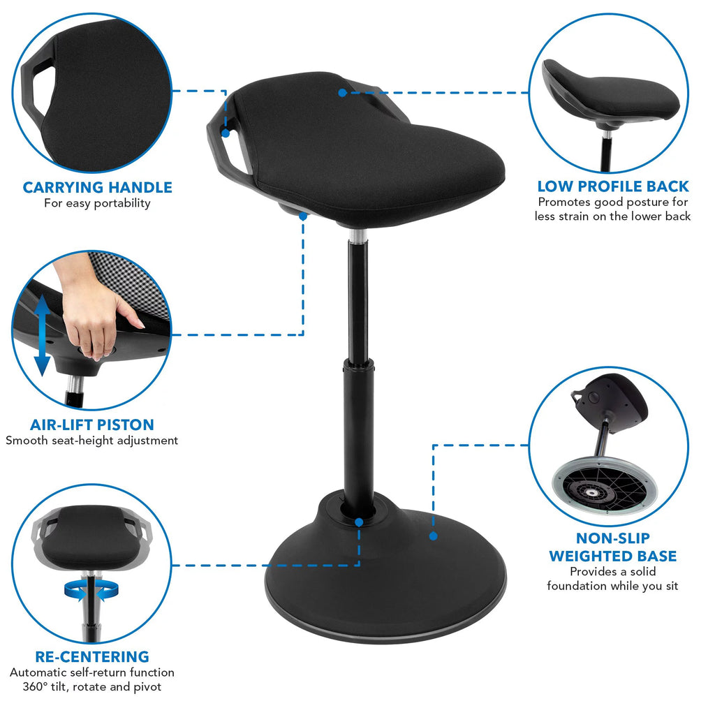 Ergonomic Height Adjustable Backless Stool G811