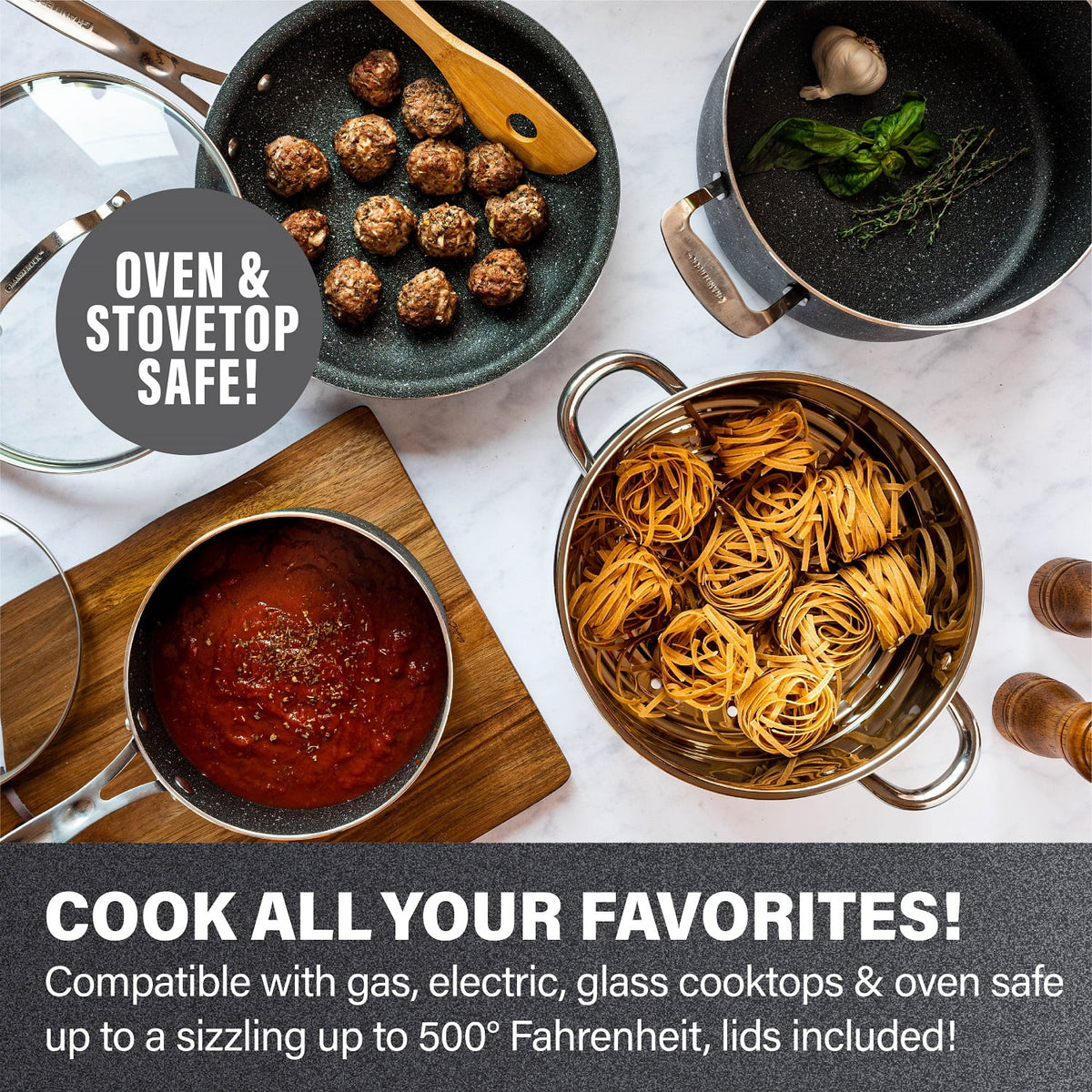 20 Piece Nonstick Cookware and Bakeware Set D16752
