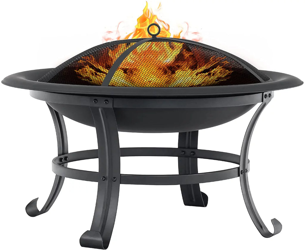 Black Metal Fire Pit Q86894