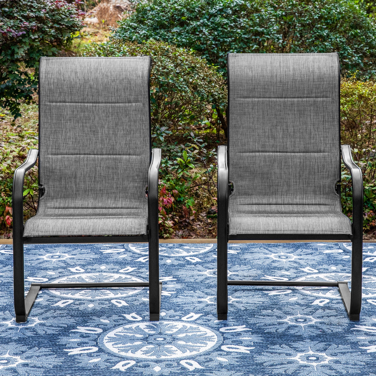 7 Pieces Outdoor Patio Dining Set with Table and 6 Chairs A570