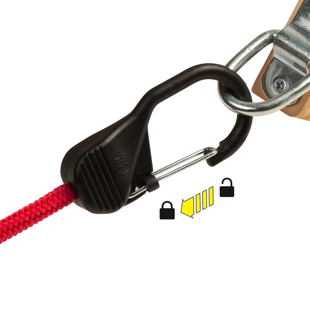 Red SlideLock Carabiner Bungee 24 in D6052