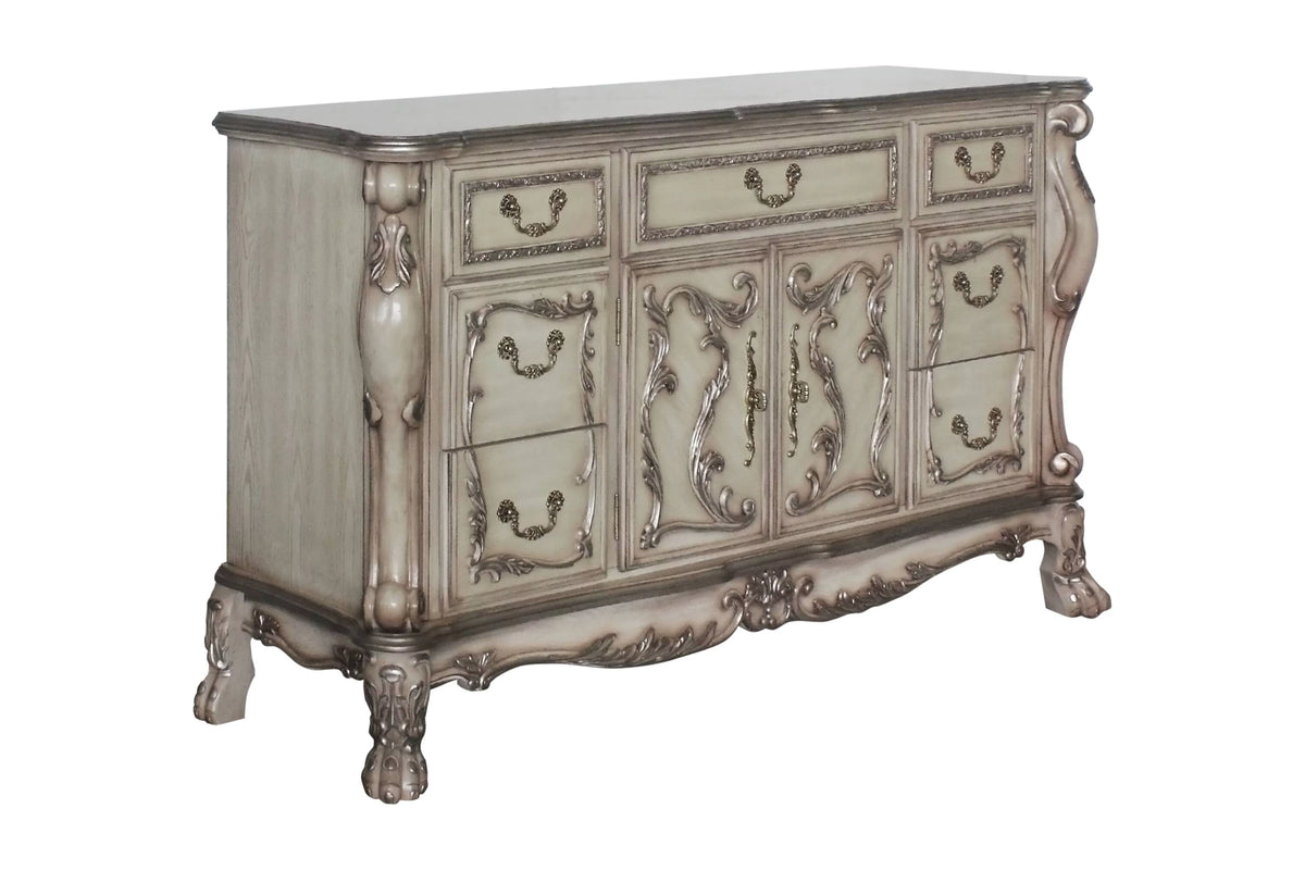 Vintage Bone White Dresser X62974