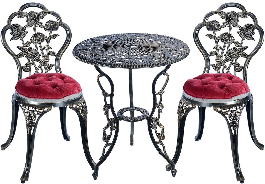 5-Piece Cast Aluminum Patio Bistro Table Set N261
