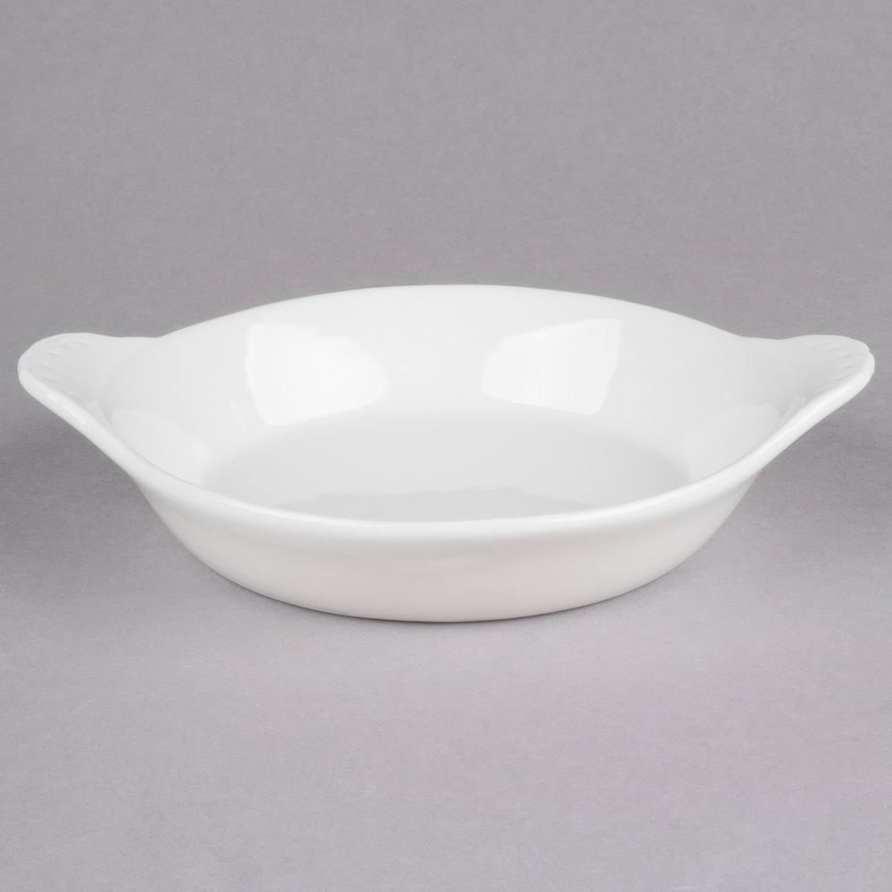 12 oz. Bone White Stoneware Shirred Egg Dish - 36/Case L656627