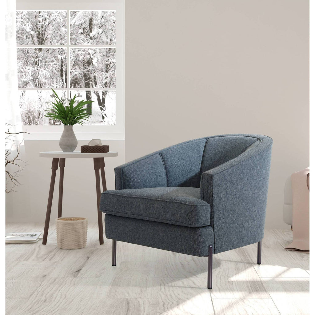 Blue Club Chair N1955
