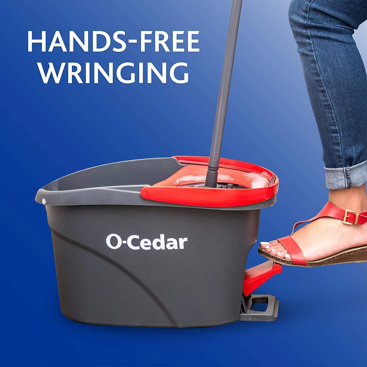 Microfiber Spin Mop & Bucket System with 3 Extra Refills F87099