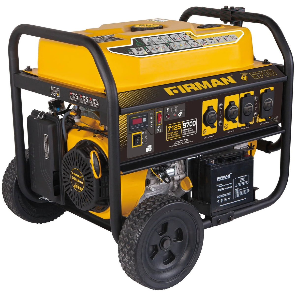 7125/5700 Watt 120/240 V Gas Remote Start Generator X2407