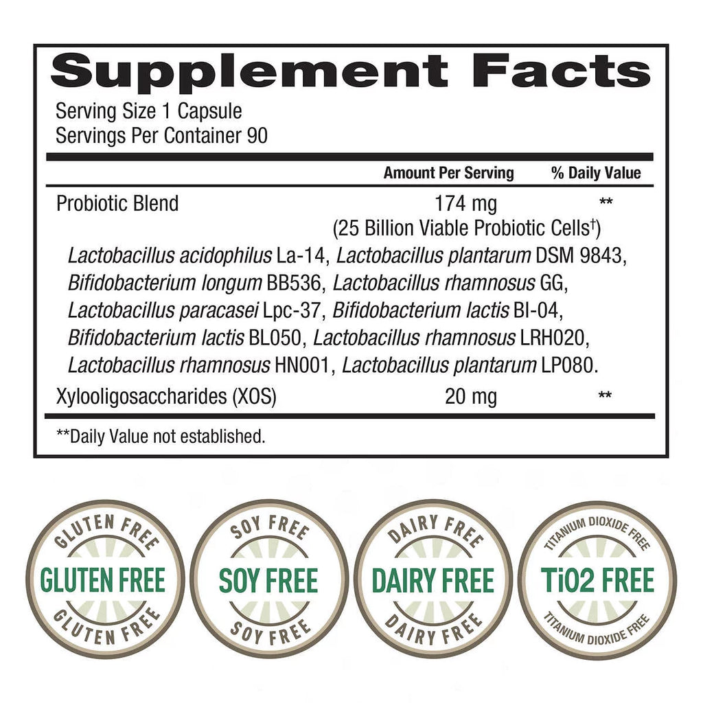 90 Vegetarian Capsules Probiotic A28961