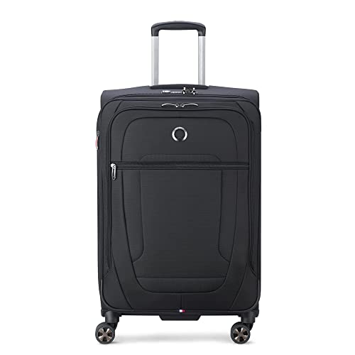 Black Softside Expandable Luggage with Spinner Wheels, Carry on 20 Inch U316778