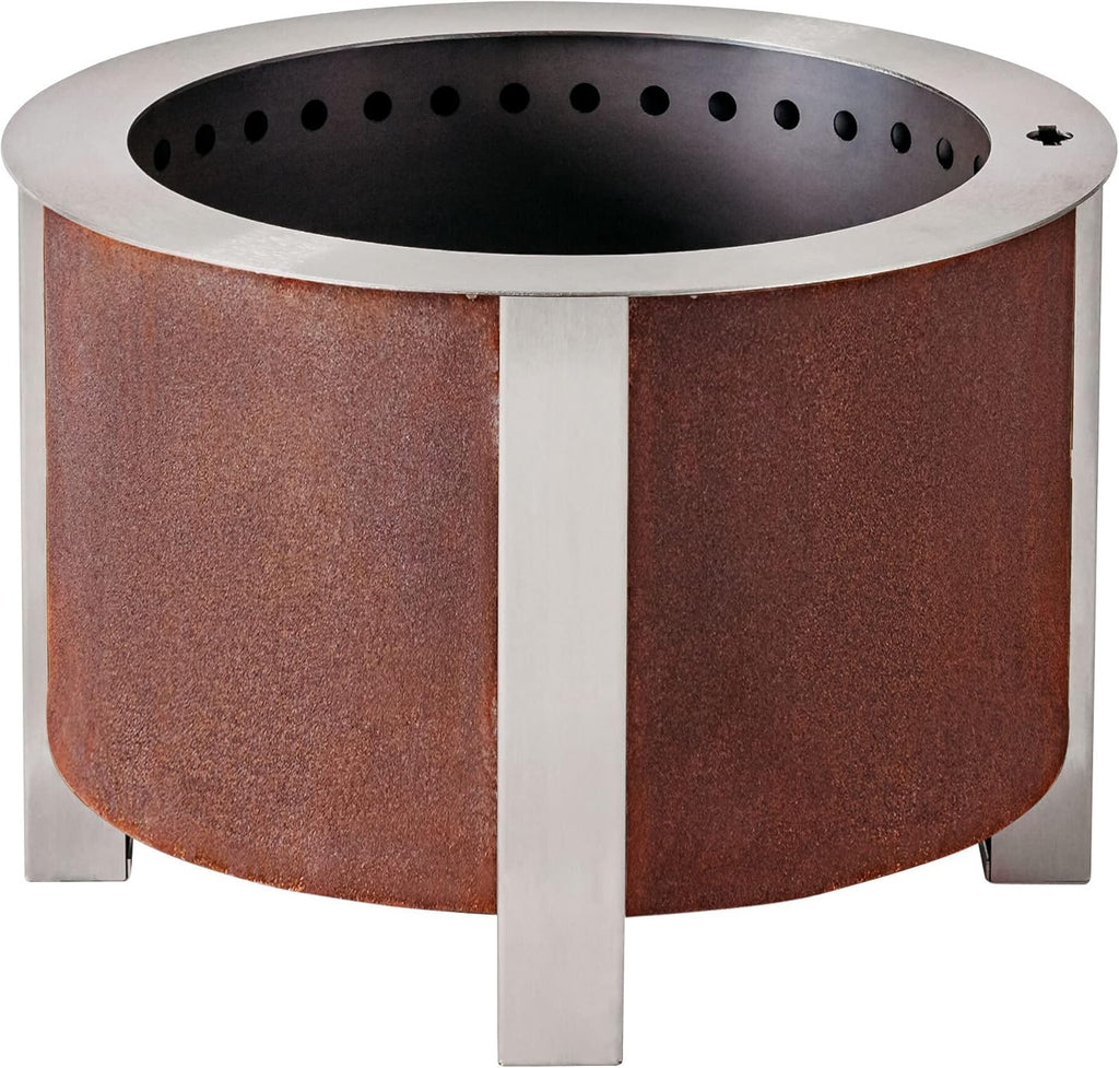 22 Inch Smokeless Fire Pit Corten Steel F2636
