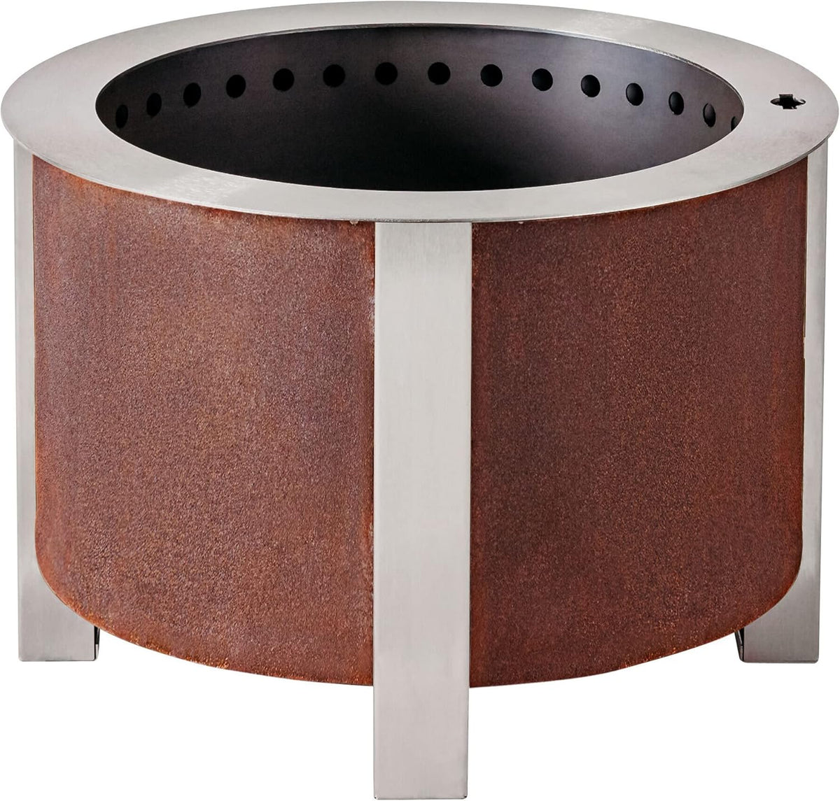 22 Inch Smokeless Fire Pit Corten Steel F2636