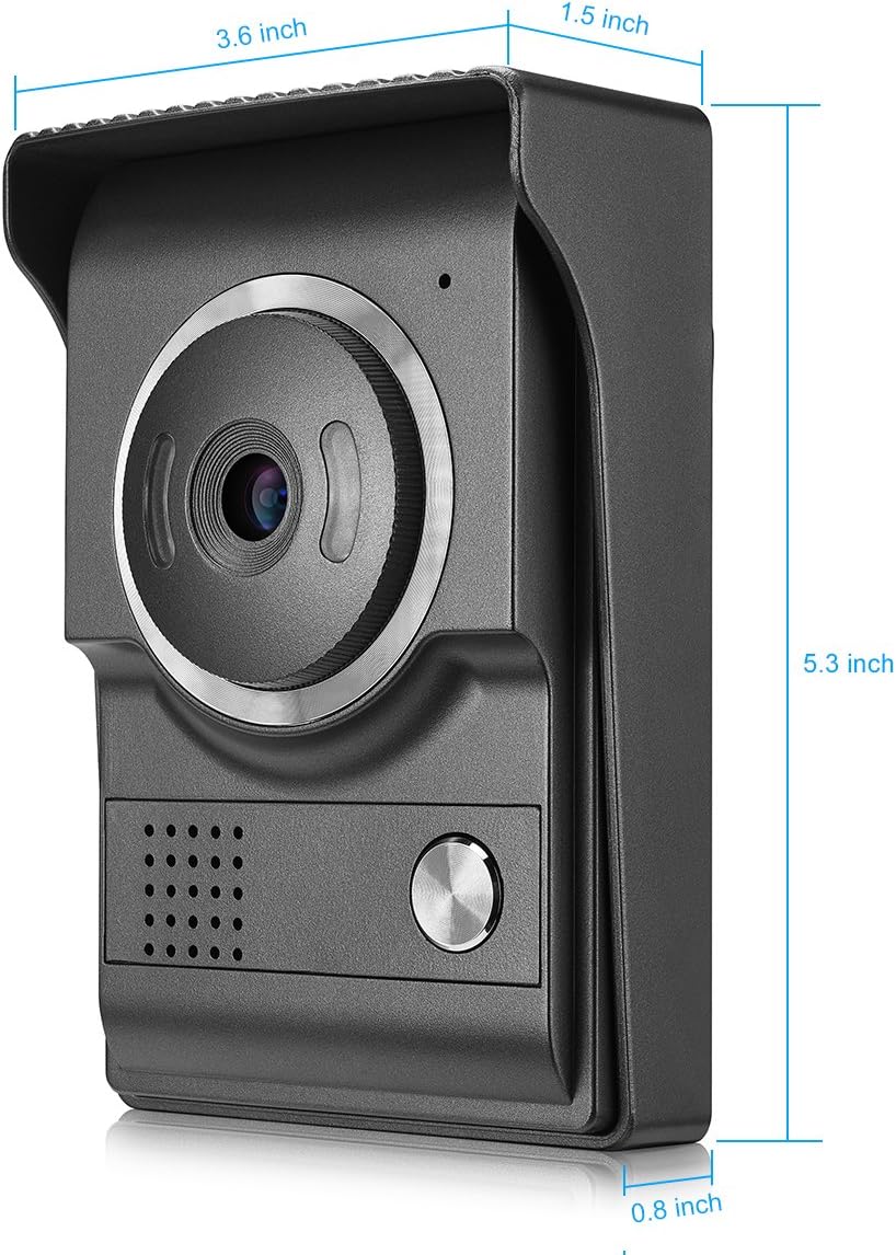 Wired 7 Inches Video Intercom System with HD Camera F317
