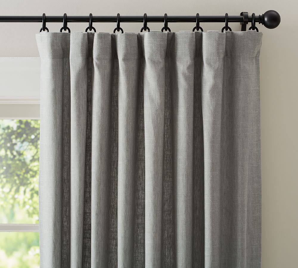 Linen Poletop Blackout Drape, 100 x 108 P99310