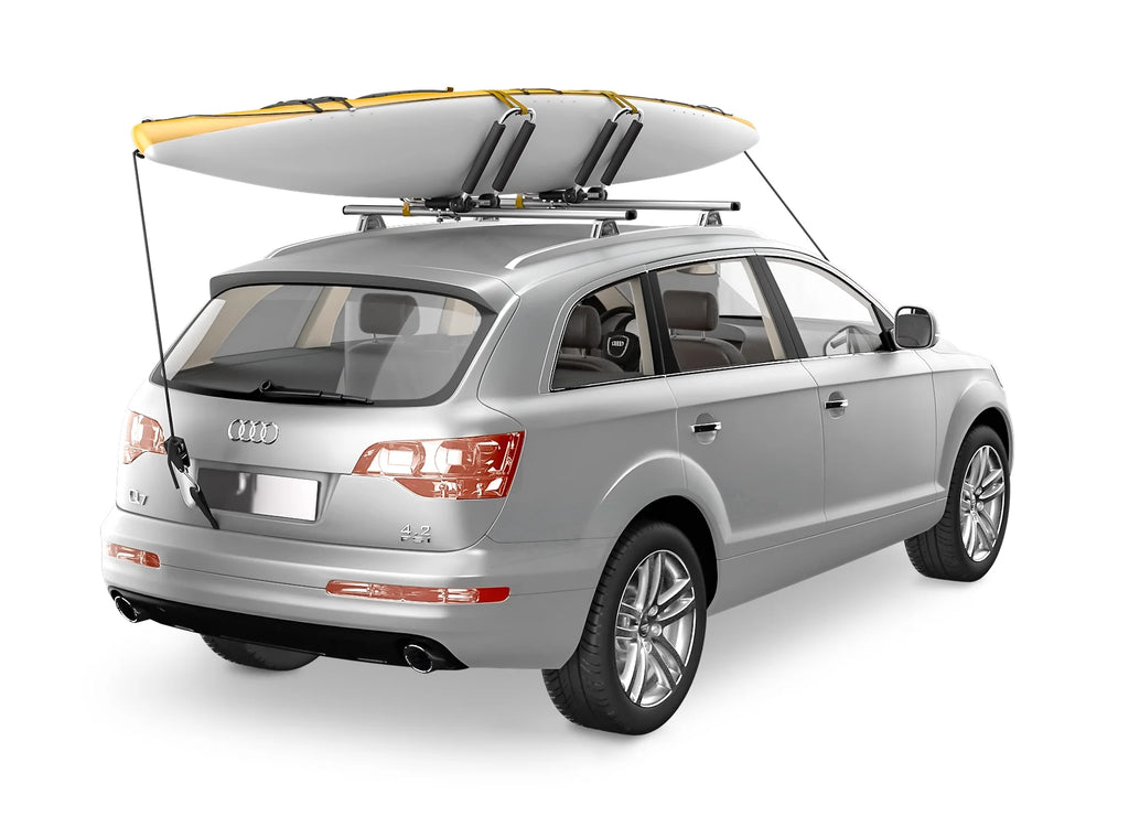 Stainless Steel J-Bar Rack Roof Top Mount with Ratchet Straps, Folding Carrier E519