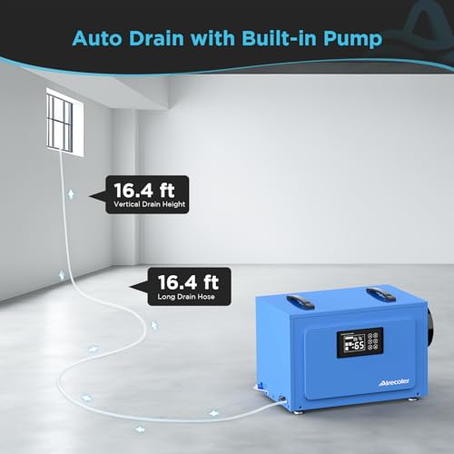 125 Pints Commercial Dehumidifier with Drain Hose I56406