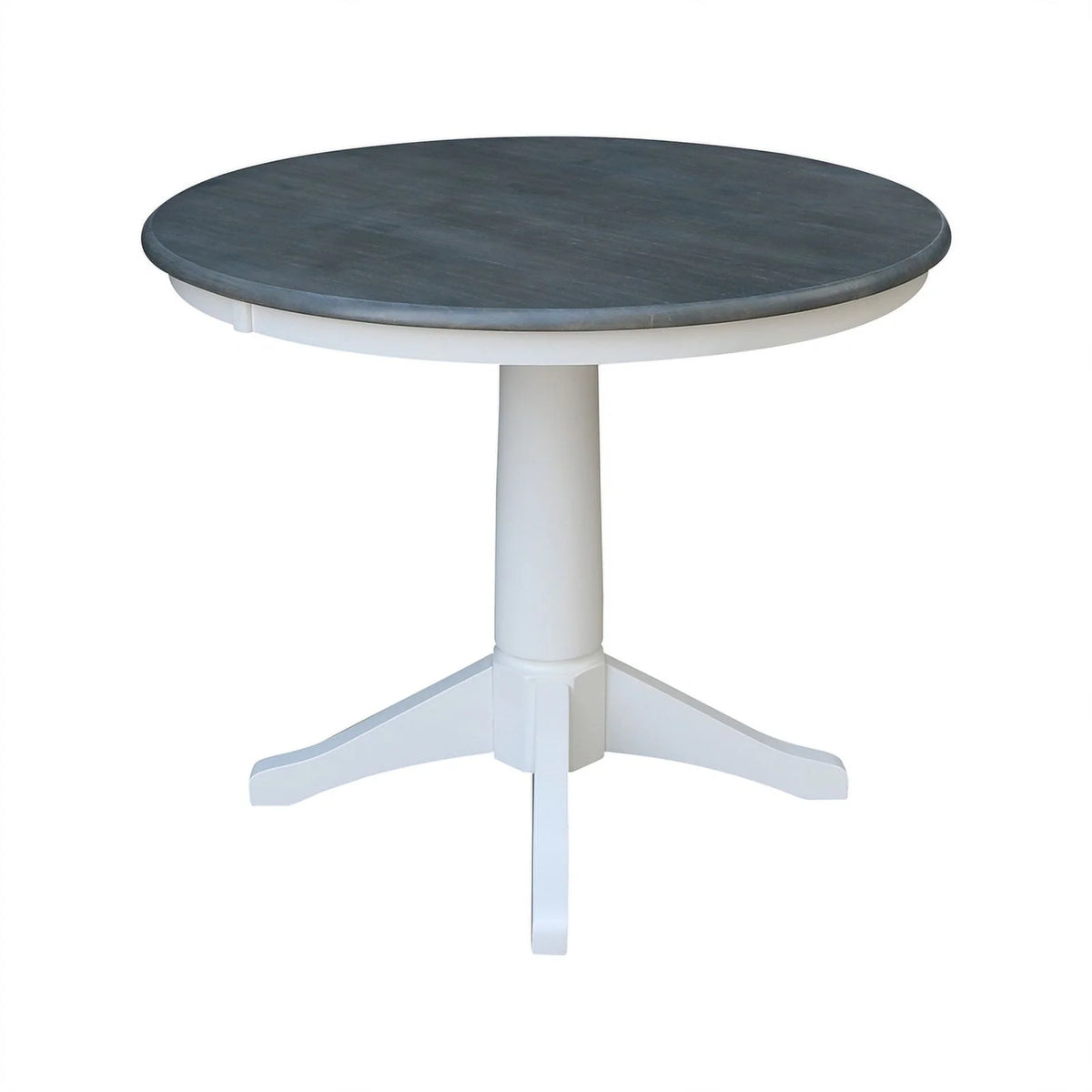 Round Wood Pedestal Dining Table with 4 Chairs H88857
