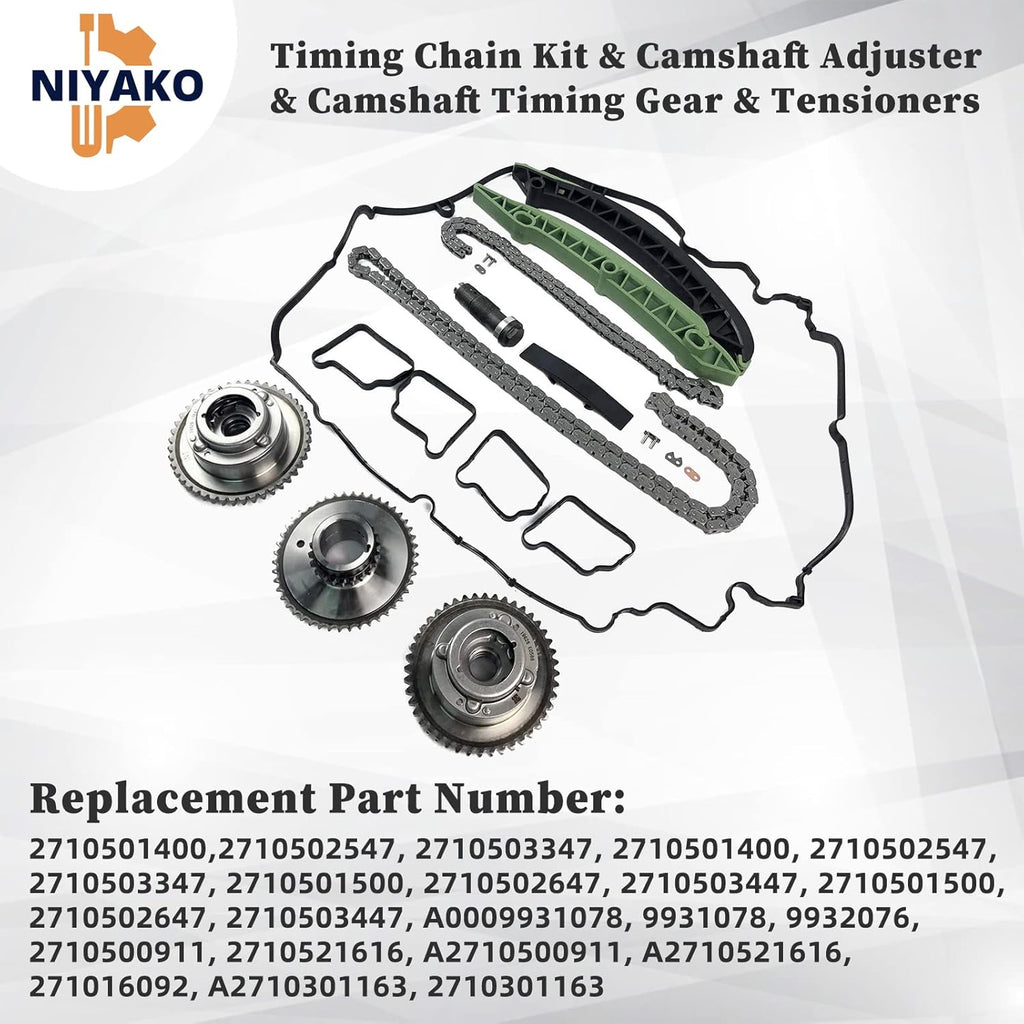 Timing Chain Kit with Camshaft Adjuster and Camshaft Timing Gear X819