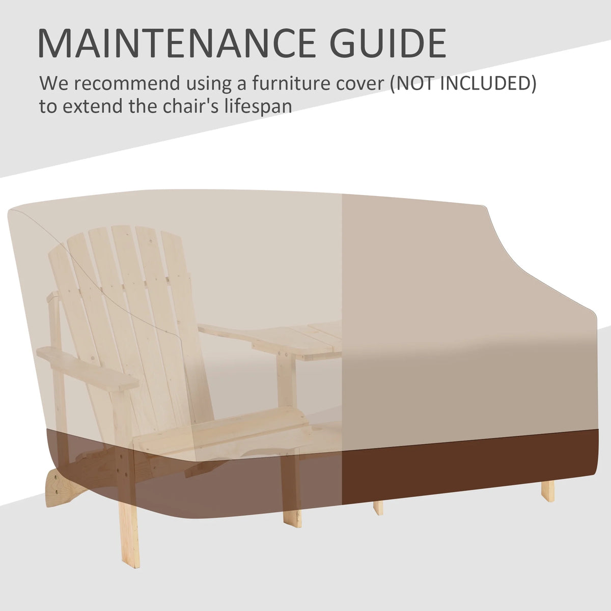 Wood Adirondack Bench with Center Table I1667
