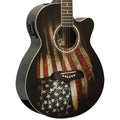American Flag Acoustic-Electric Guitar T431