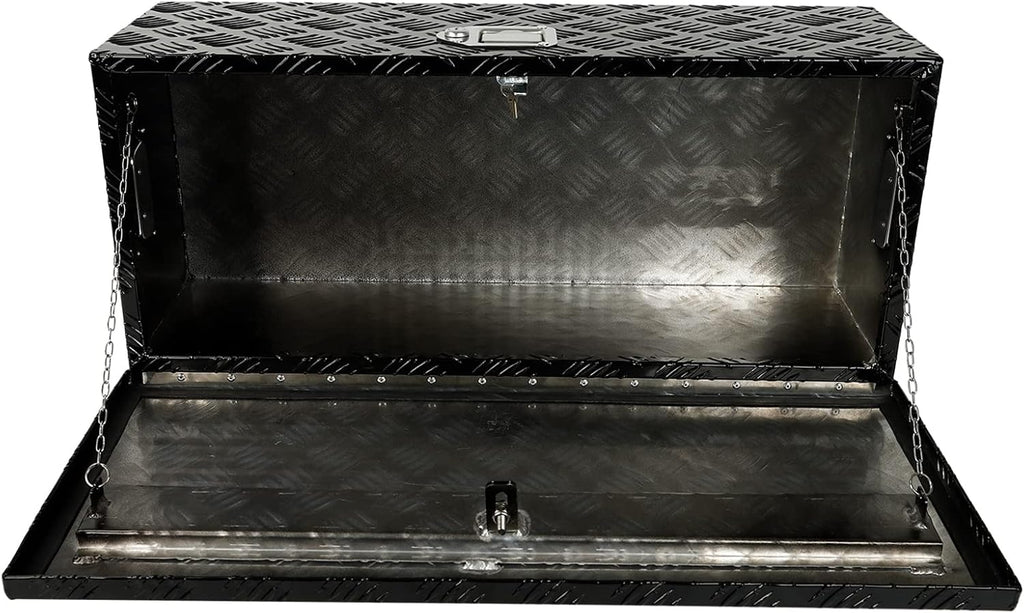 Black Aluminum Underbody Tool Box 30X13X10 Inch G22954