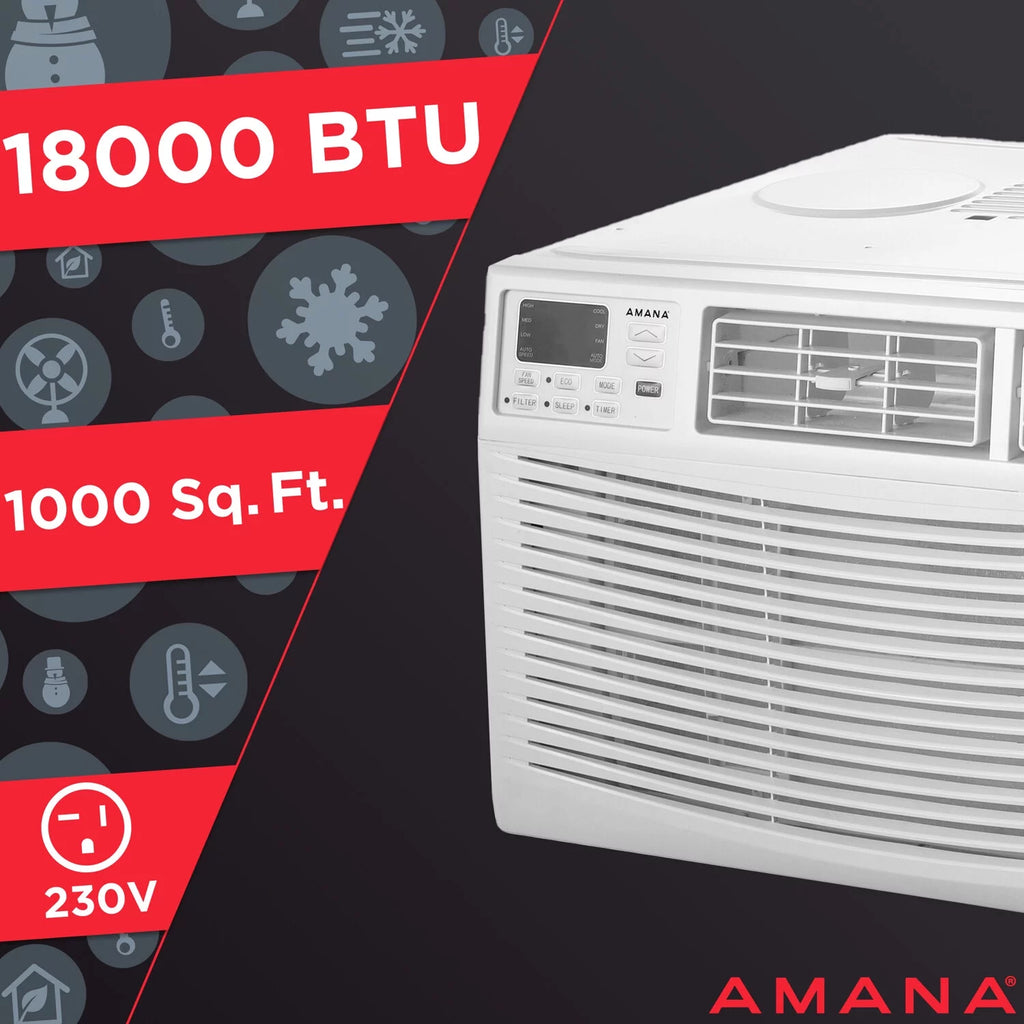 10,000 BTU Window-Mounted Air Conditioner with Remote Control E25986