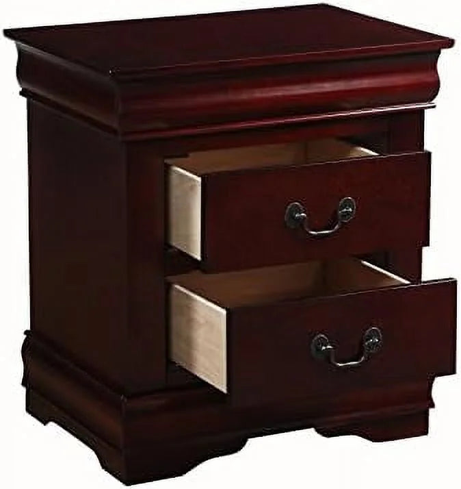 Small Wooden Nightstand with 2 Drawers B4829