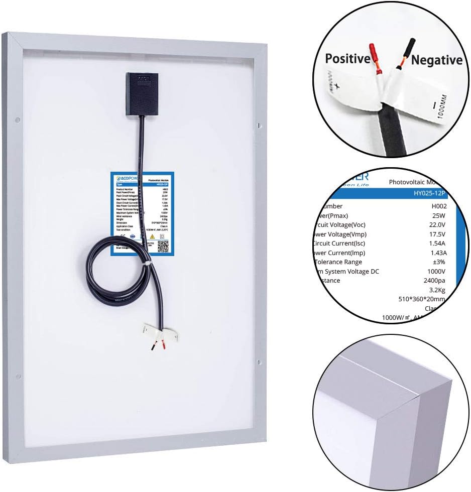 25 Watts Solar Panel Kit Pack of 2 V397483