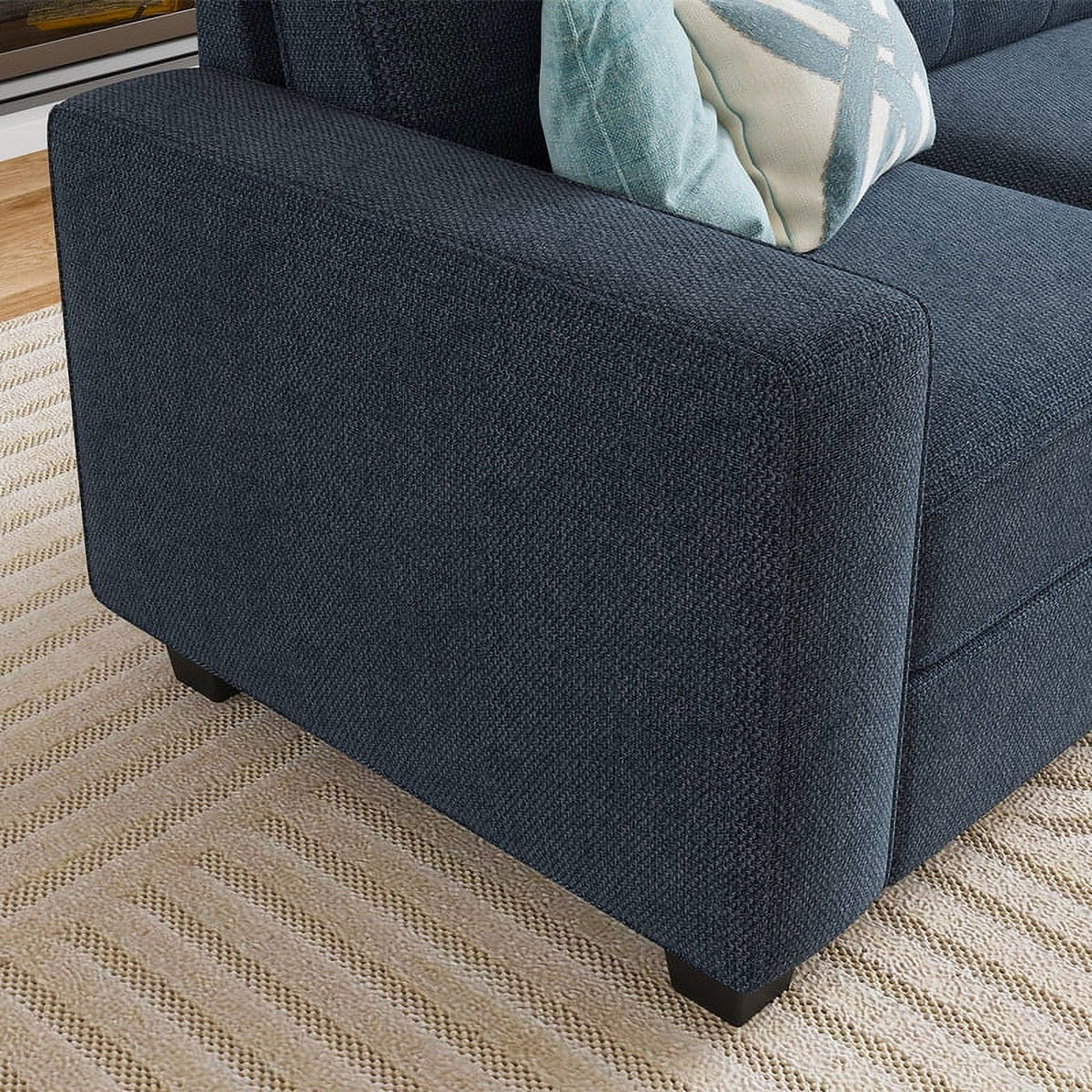 Light Grey U-Shaped Sofa with Storage N286545