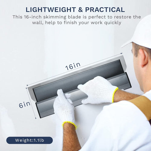 16 inch Extruded Aluminum Stainless Steel Drywall Skimming Blade E4311