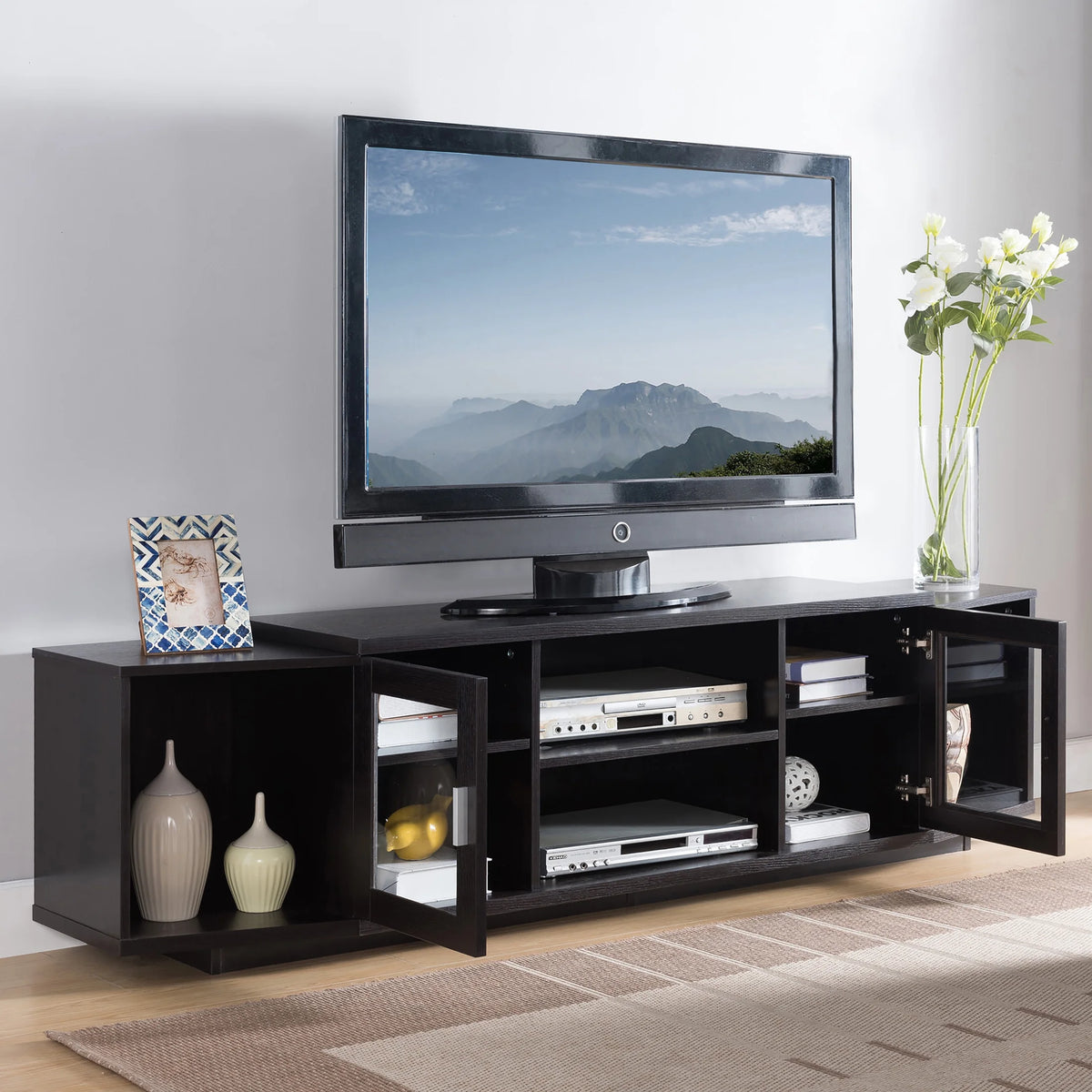 Cappuccino TV Stand V85273