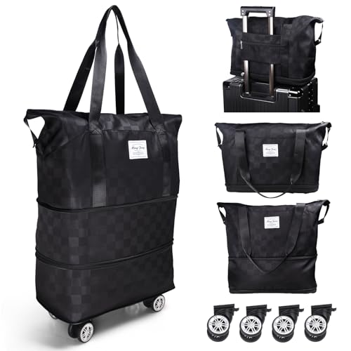 Expandable Rolling Luggage Bag with Detachable Duffle Bag M303