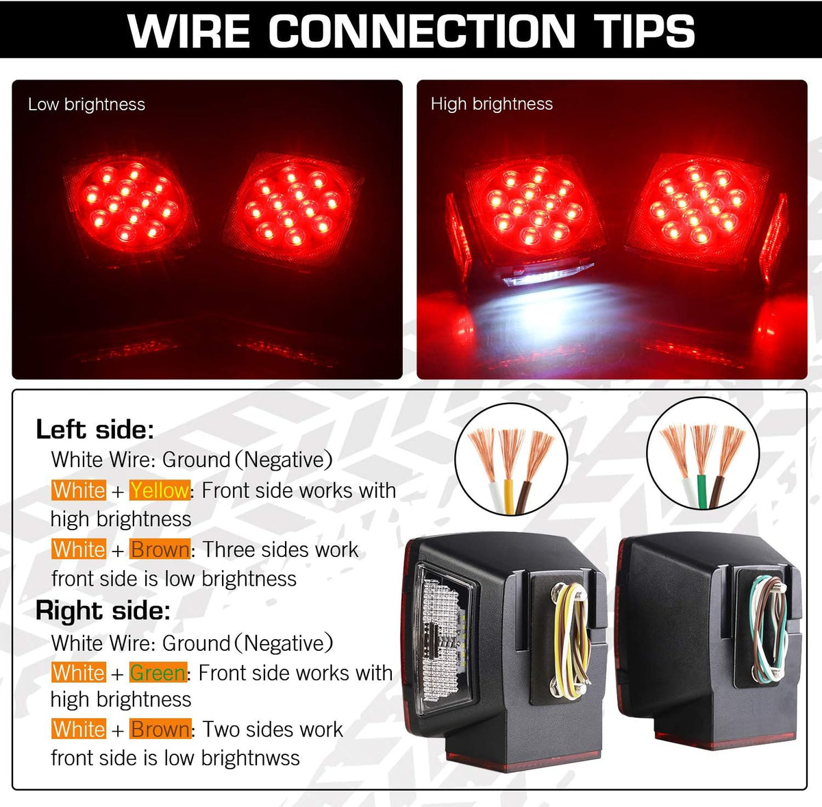 Submersible LED Trailer Light Kit Q960