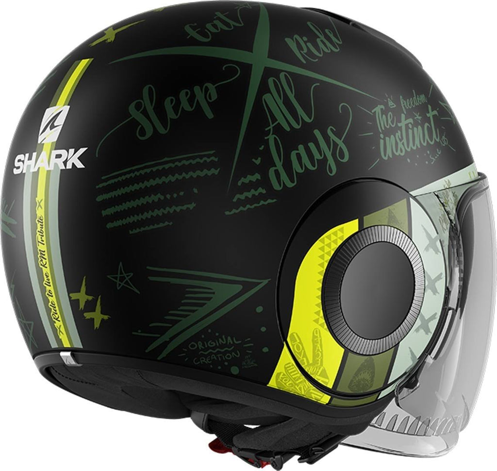 Mat Black Green Size M Helmet V76848