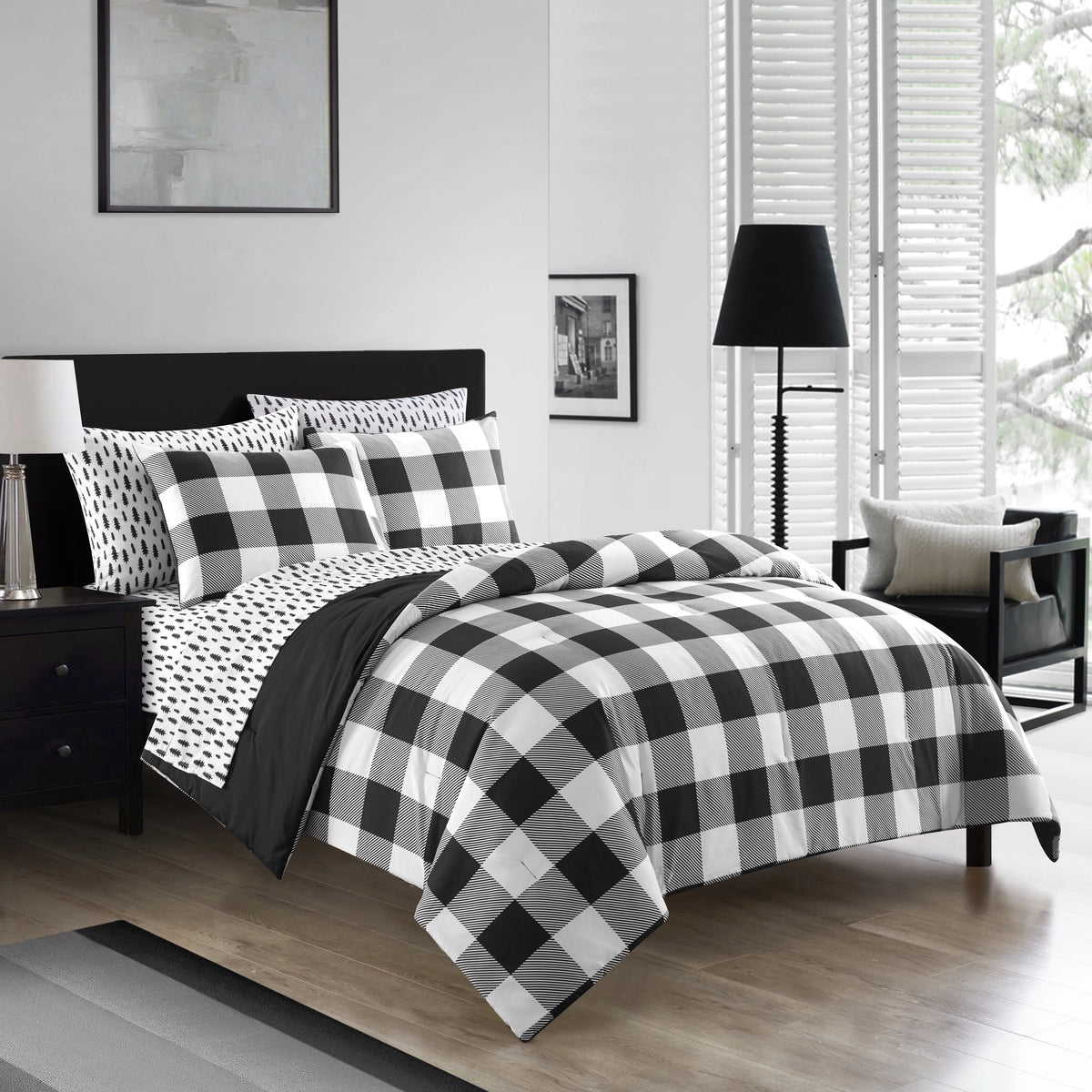 King 7-Piece Bed in a Bag Bedding Set N625