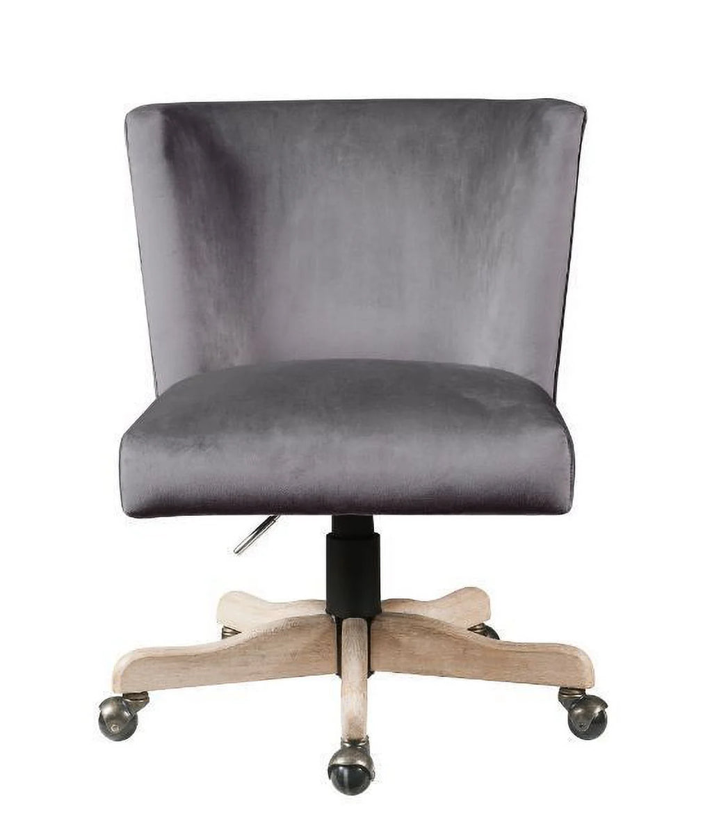 Grey Velvet Office Chair L700