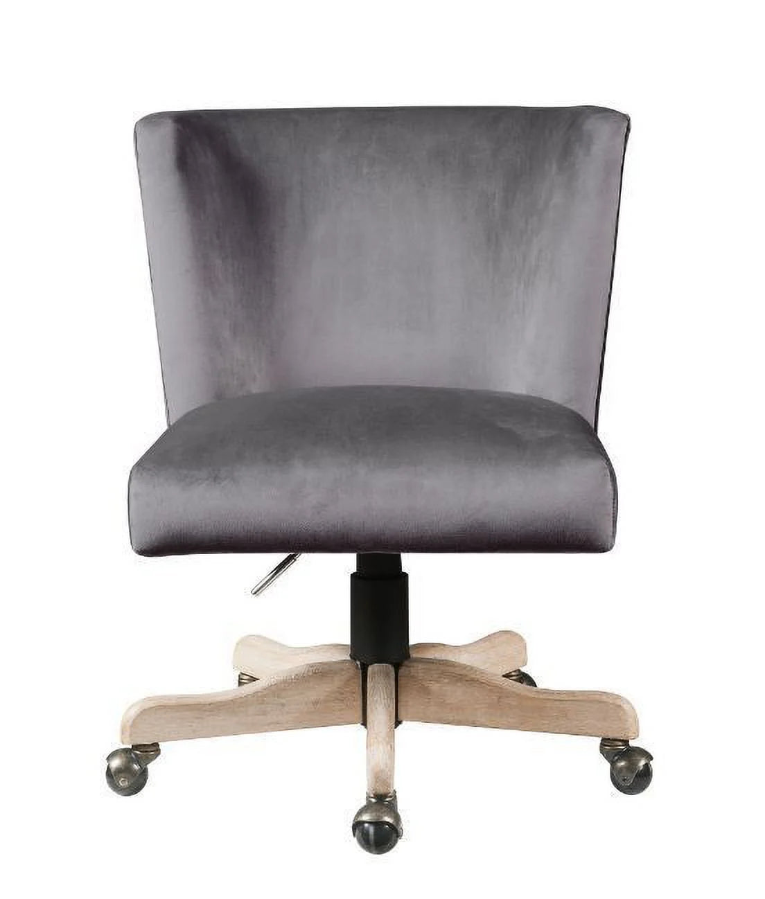 Grey Velvet Office Chair L700
