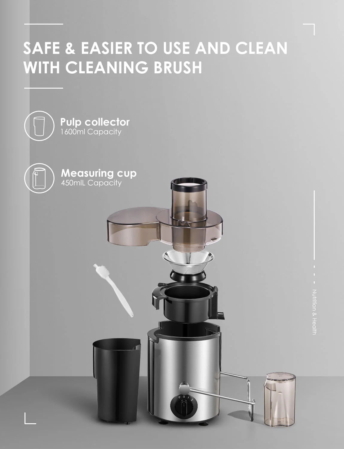 Centrifugal Juicer Machine with 3” Feed Chute Stainless Steel O263217
