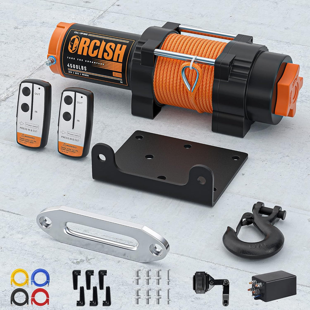 12V 4500LBS Synthetic Rope Winch Kits Z5750